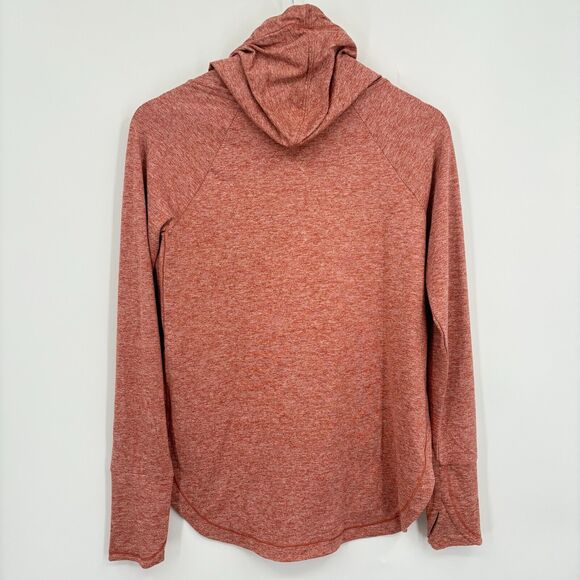 Athleta Uptempo Long Sleeve Hoodie in Cameo Peach Sz XS, UPF 50+ Workout Gym - Picture 4 of 11